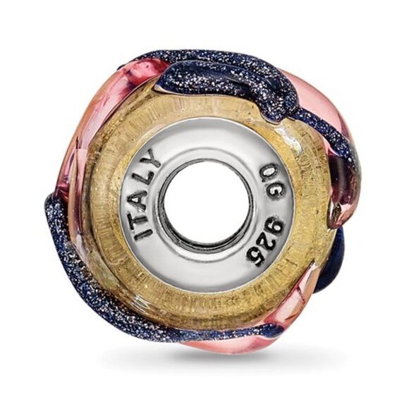 Sterling Silver Cuff Bangle with 13 Reflection Beads - Picture 10 of 16